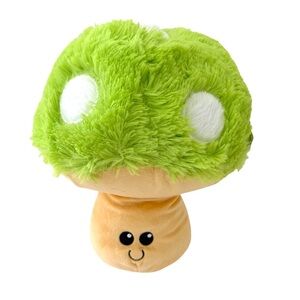 Plush Green & White Stuffed Mushroom Toy 11" Goffa NEW with TAGS